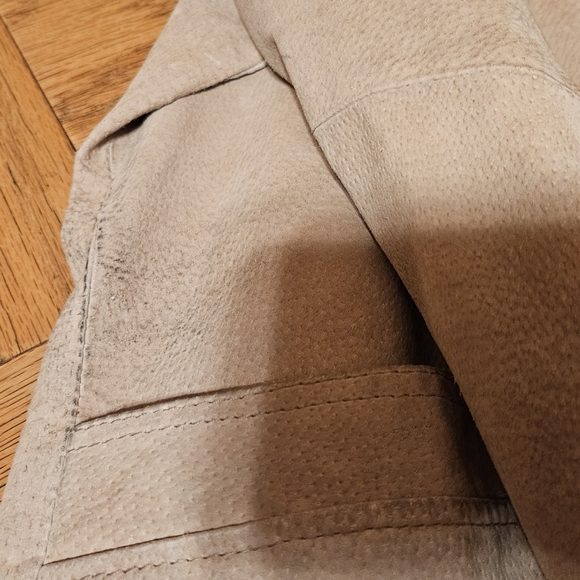Y2K | Outer Edge | 2X | Suede | Beige | Tan | Jacket | Blazer | Womens | Vintage - Picture 8 of 10